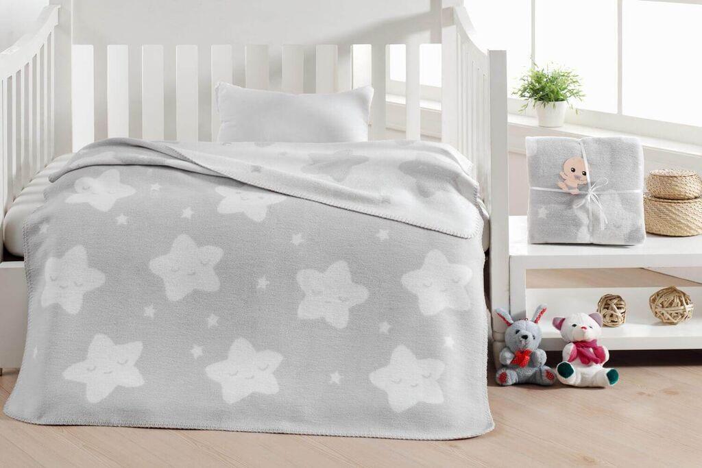 Conceptum Hypnose ćebe za bebe Old, 100x120 cm, Svijetlosiva