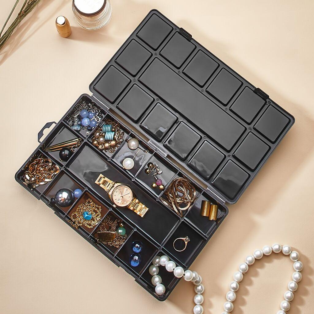 Aberto Design Kutija za nakit ORG-2018, 26x15x3.5 cm, Crna