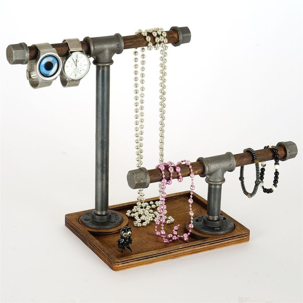 Aberto Design stalak za nakit BORURAF269, 33x44x20 cm, smeđa