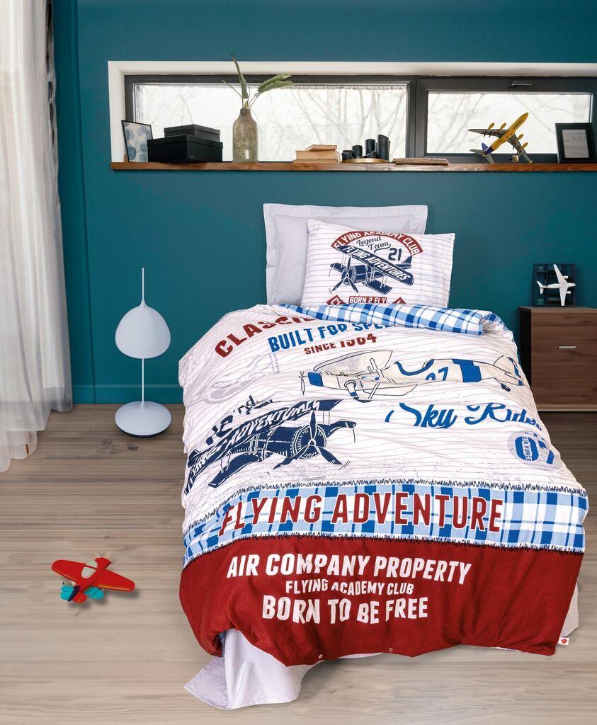 L'essentiel Maison Set dječja posteljina za jednu osobu Flying, 160x220 cm, Šarena