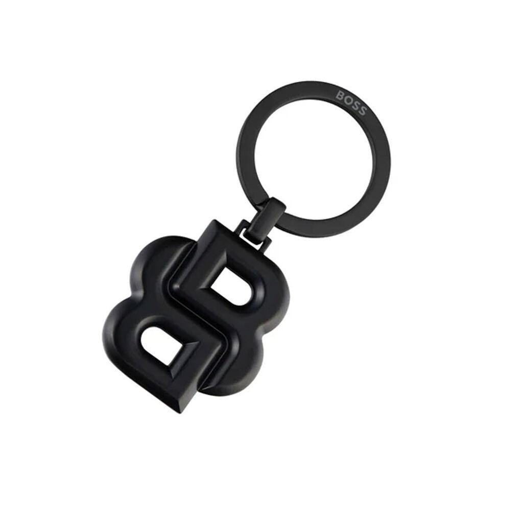 Hugo Boss Privjesak za ključeve Double B HAK567A, Crni