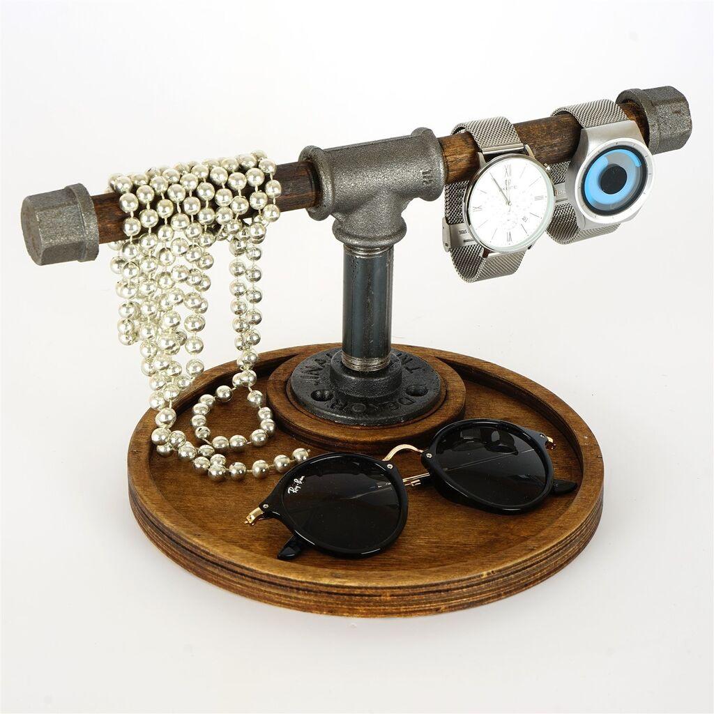 Aberto Design Držač za sat BORURAF271, 30x15x9 cm, Smeđa