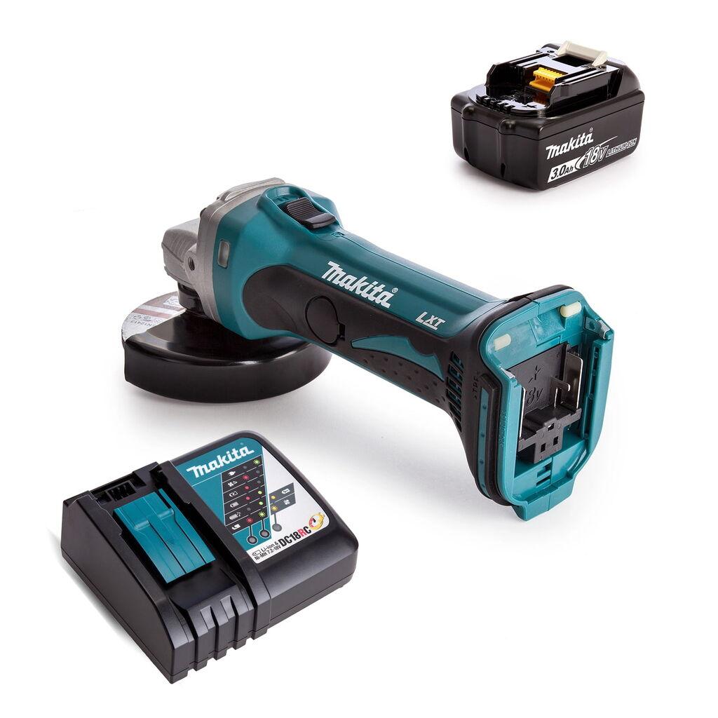 Makita Aku ugaona kutna brusilica DGA452RF1