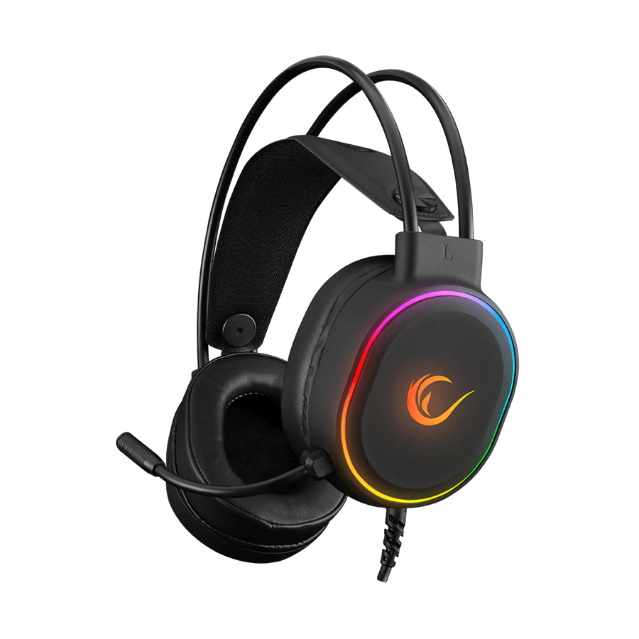 Rampage Gaming slušalice sa mikrofonom Rogue, USB, RGB Led, Crne