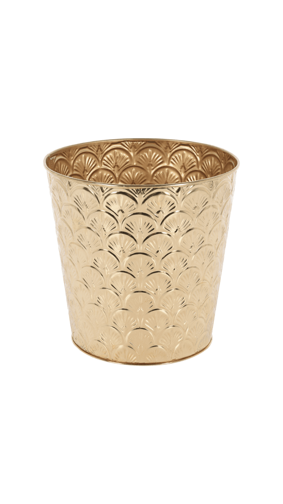 Millery Saksija stojeća metalna KL A71000050, Zlatna