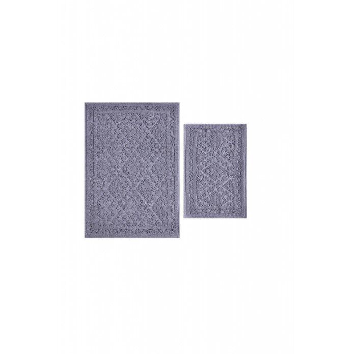 Karaca Set prostirki Home vilma, 60x90 cm - 40x60 cm, Sivi