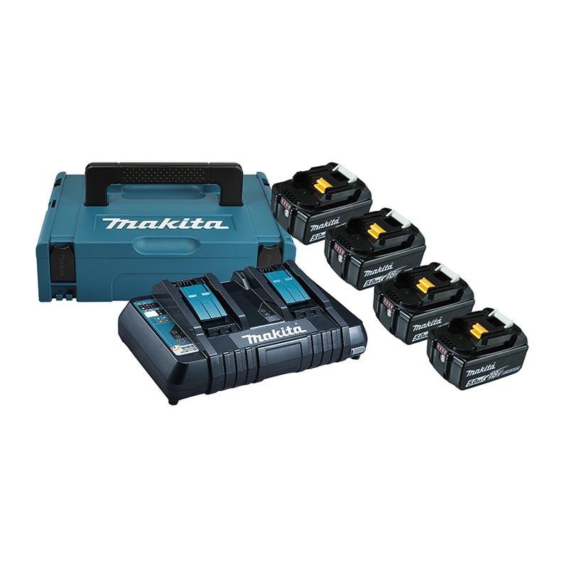 Makita Baterija BL1850 5Ah 18V, punjač i kofer, 4 komada