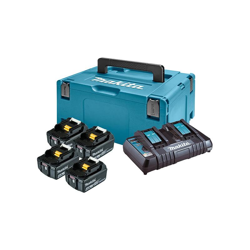 Makita LTX set baterija BL1840Bx4, punjač i transportni kofer