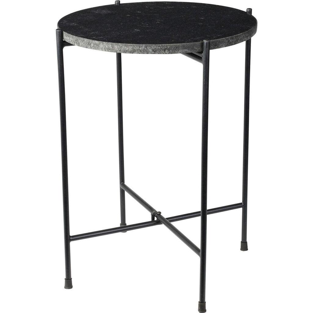 Millery Pomoćni stolić mermer A71100010, Crni