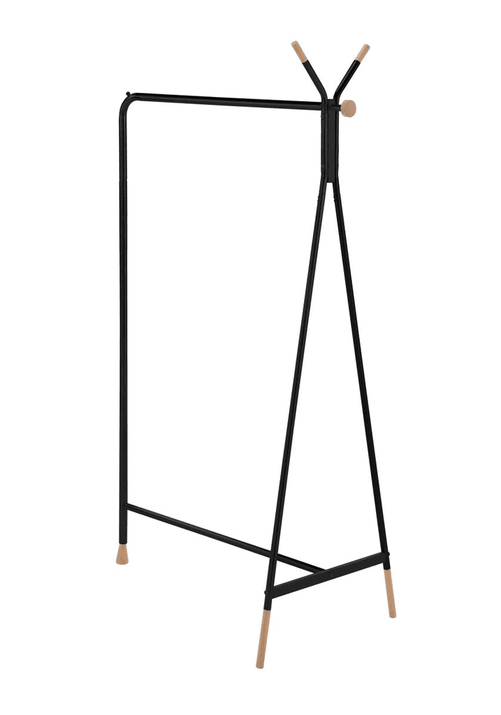 Milleryt Organizator odijeće Cricket, Čelična cijev+Drvo, Crni