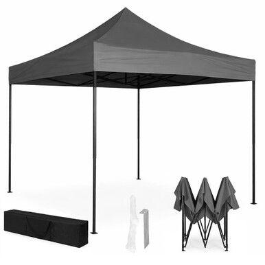 MultiGarden Automatski sklopivi vrtni paviljon, 3x3m, Crni