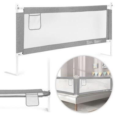 Ecotoys Zaštitna ograda za krevet, 200 cm, Siva