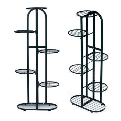 ModernHome Stalak za cvijeće, 6 razina, 106x47x23.5cm, Crni