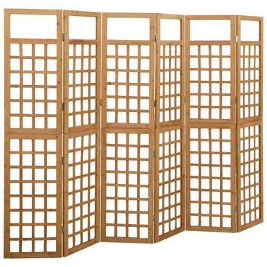 BXL Sobna pregrada/rešetka sa 6 panela 316481, 242.5x180 cm, Bež