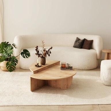 Hanah Home Stol za kafu Podijum, Krem