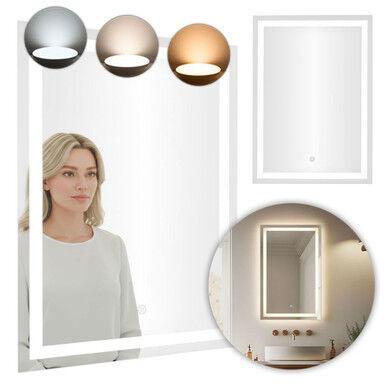 ModernHome LED ogledalo za kupaonicu sa 3 boje, 50x70cm