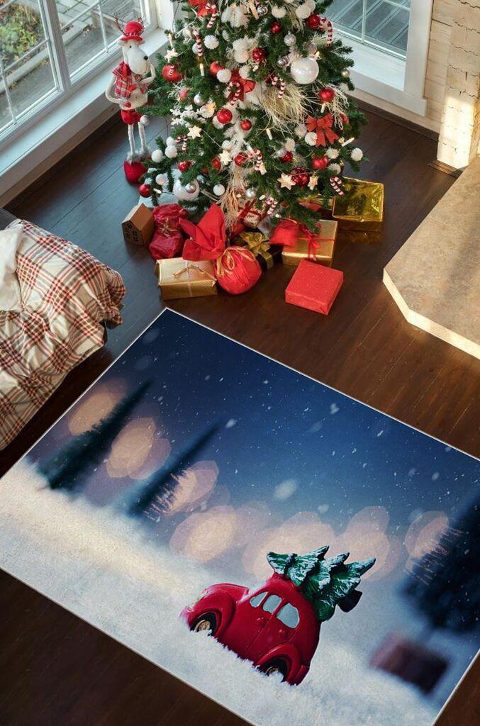 Conceptum Hypnose Tepih sa novogodišnjim motivima Chr_20, Pravougaoni, 100 x 140 cm, Šareni