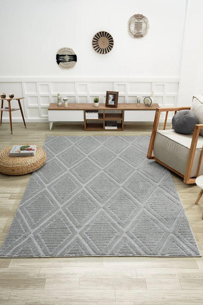 Conceptum Hypnose tepih 0742B, pravokutni, 180 x 250 cm, siva