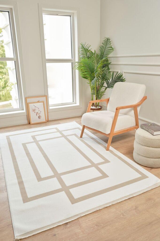 Conceptum Hypnose tepih Moderno 3337, pravougaoni, 100 x 300 cm, krem-bež
