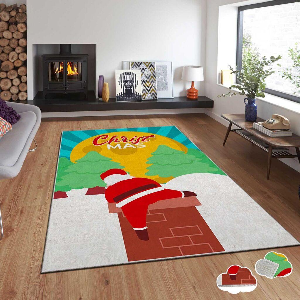 Conceptum Hypnose tepih s novogodišnjim motivima Asr-Crpt-91, Pravougaoni, 180 x 280 cm, Šareni