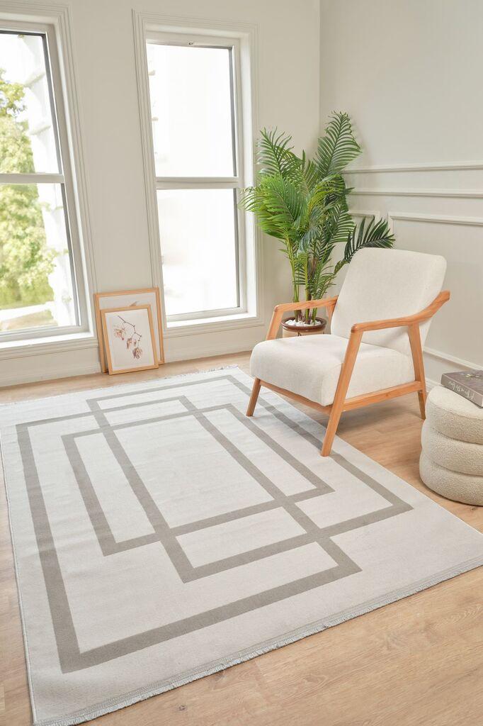 Conceptum Hypnose tepih Moderno 3338, pravokutni, 100 x 300 cm, sivo-bež