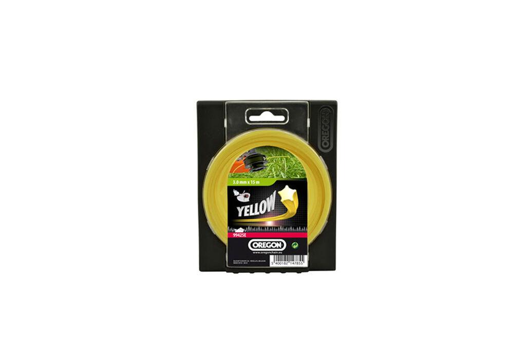 Oregon Strune za trimer, Yellow StarLine, 3 mm x 15 m