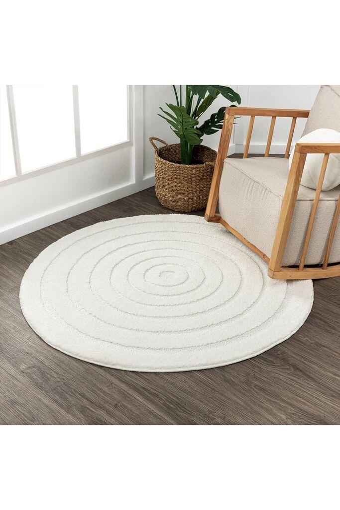 Conceptum Hypnose tepih 0642A, okrugli, 200 x 200 cm, bež