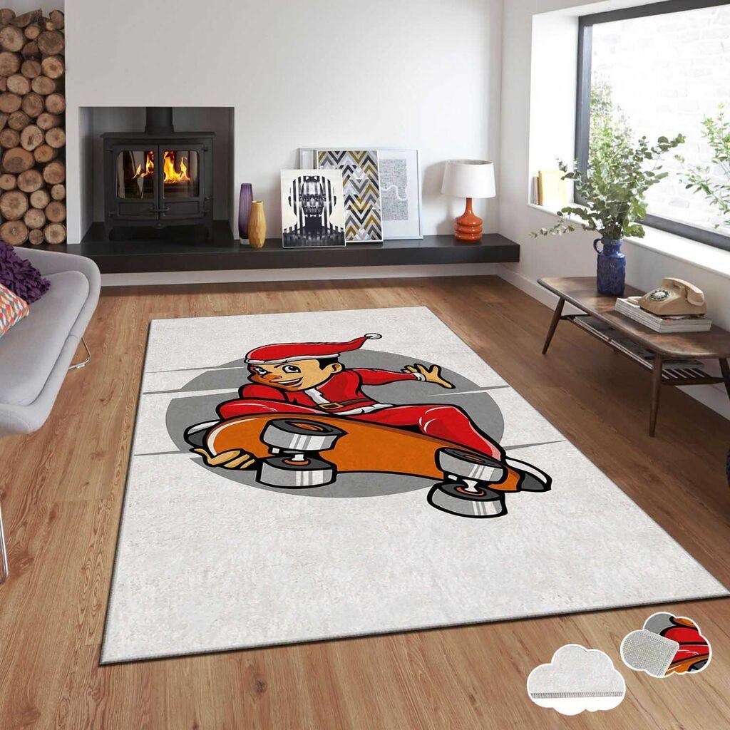 Conceptum Hypnose tepih s novogodišnjim motivima Asr-Crpt-47, Pravougaoni, 80 x 140 cm, Šareni