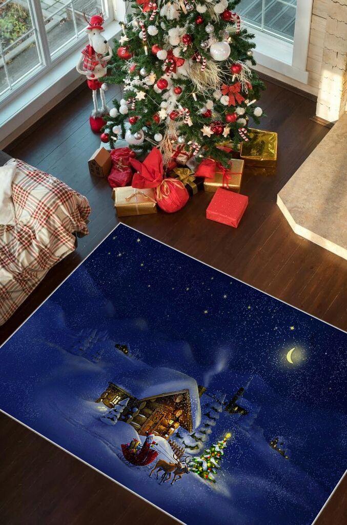 Conceptum Hypnose Tepih sa novogodišnjim motivima Chr_5, Pravougaoni, 100 x 140 cm, Šareni