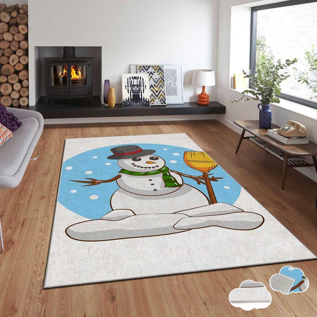 Conceptum Hypnose tepih s novogodišnjim motivima Asr-Crpt-73, Pravougaoni, 140 x 220 cm, Šareni