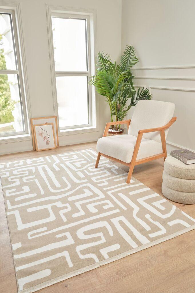 Conceptum Hypnose Tepih Moderno 3335, Pravougaoni, 120 x 170 cm, Krem-bež