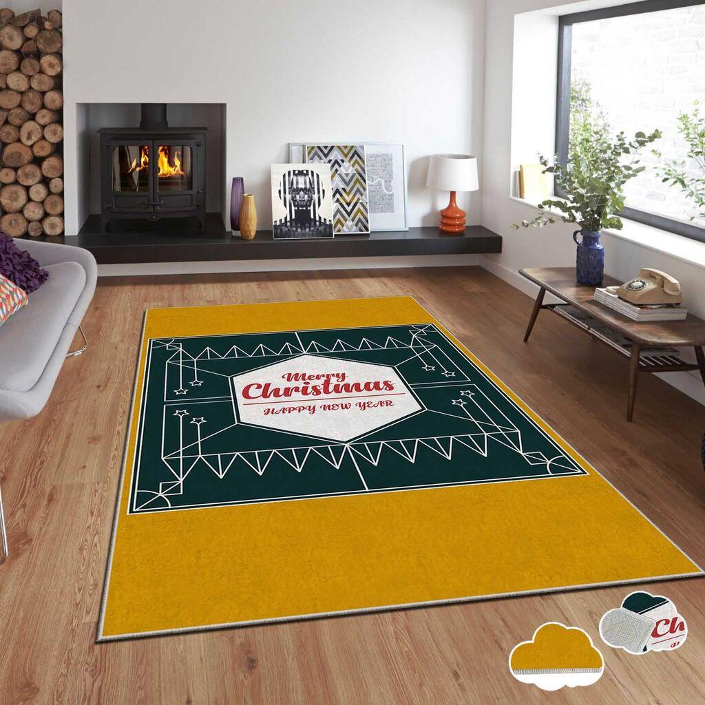 Conceptum Hypnose tepih s novogodišnjim motivima Asr-Crpt-76, Pravougaoni, 100 x 140 cm, Šareni