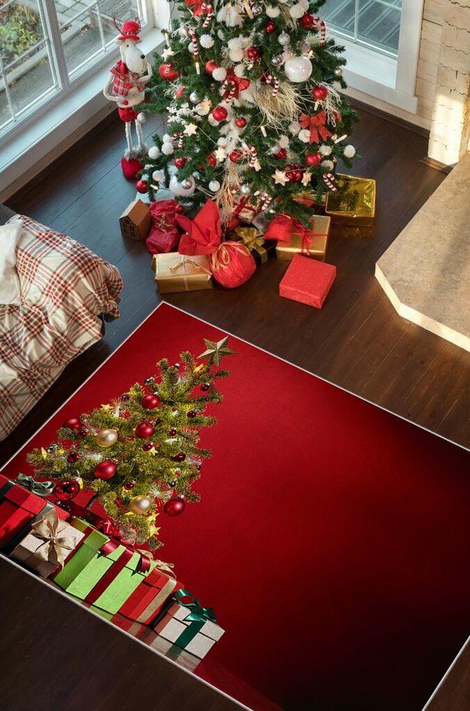 Conceptum Hypnose Tepih sa novogodišnjim motivima Chr_14, Pravougaoni, 100 x 180 cm, Šareni