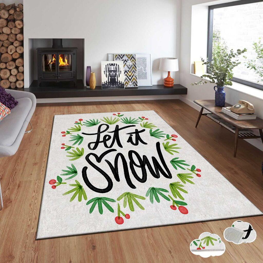 Conceptum Hypnose tepih s novogodišnjim motivima Asr-Crpt-75, Pravougaoni, 180 x 280 cm, Šareni