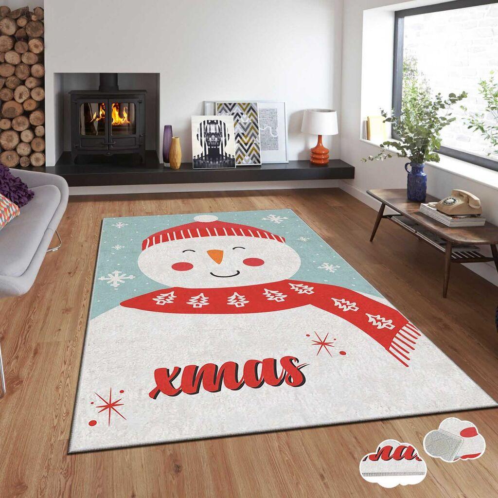 Conceptum Hypnose tepih s novogodišnjim motivima Asr-Crpt-89, Pravougaoni, 100 x 140 cm, Šareni