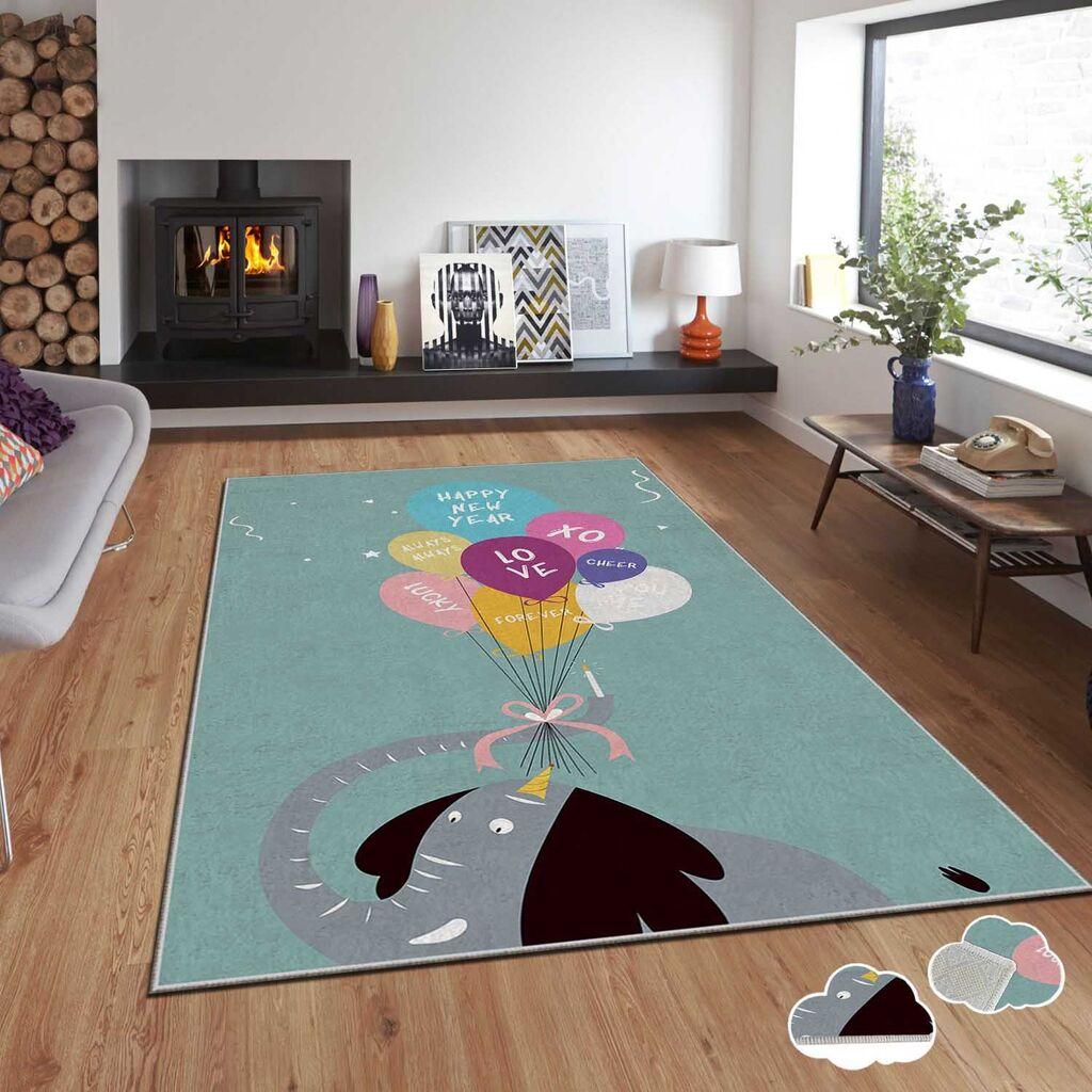 Conceptum Hypnose Tepih sa novogodišnjim motivima Asr-Crpt-18, Pravougaoni, 140 x 220 cm, Šareni