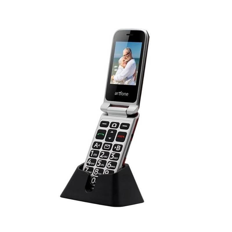 Artfon Telefon na tipke C10 preklop, Sivi