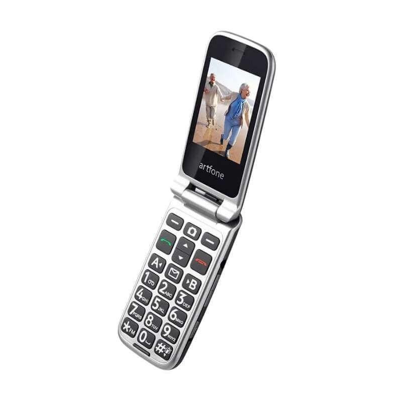 Artfon Telefon na tipke G6 preklop, Sivi