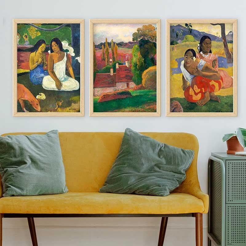 Wallity Set uramljenih slika 3NTC_UN1233897, 3 dijela