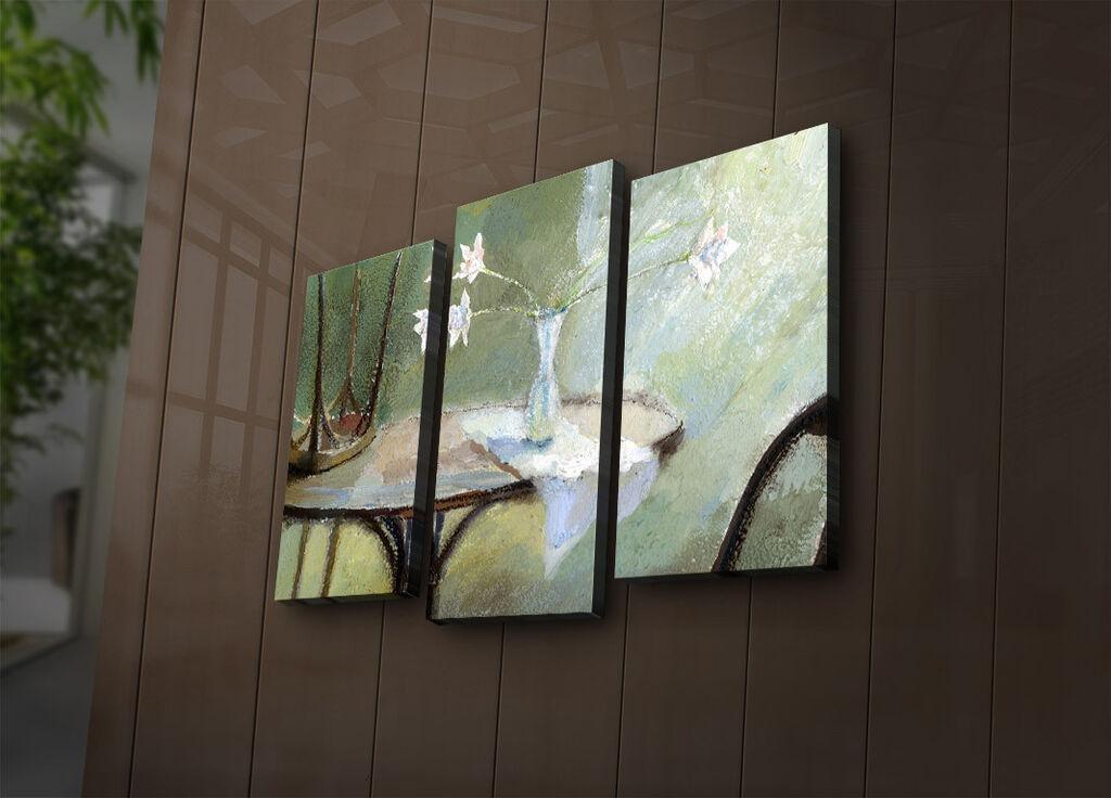 Wallity Set slika sa LED rasvjetom 3PATIACT-20, 3 dijela