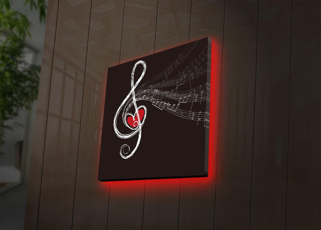 Zidna slika sa LED osvetljenjem 2828DACT-42, 28x28 cm