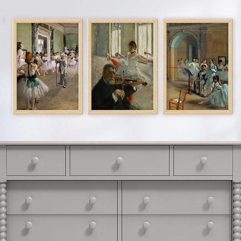 Wallity Set uramljenih slika 3NTC_UN1914103, 3 dijela