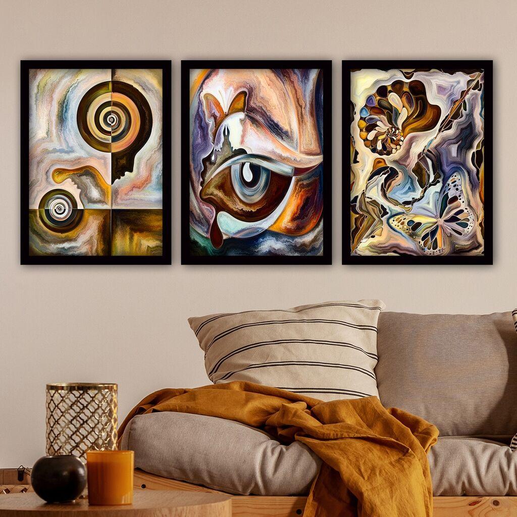 Wallity Set uramljenih slika 3SC63, 3 dijela