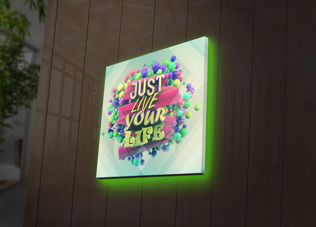 Zidna slika sa LED osvetljenjem 2828DACT-38, 28x28 cm