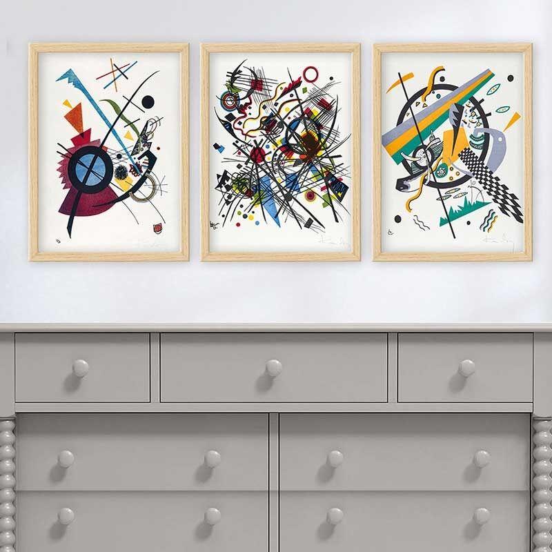 Wallity Set uramljenih slika 3NTC_UN2968523, 3 dijela