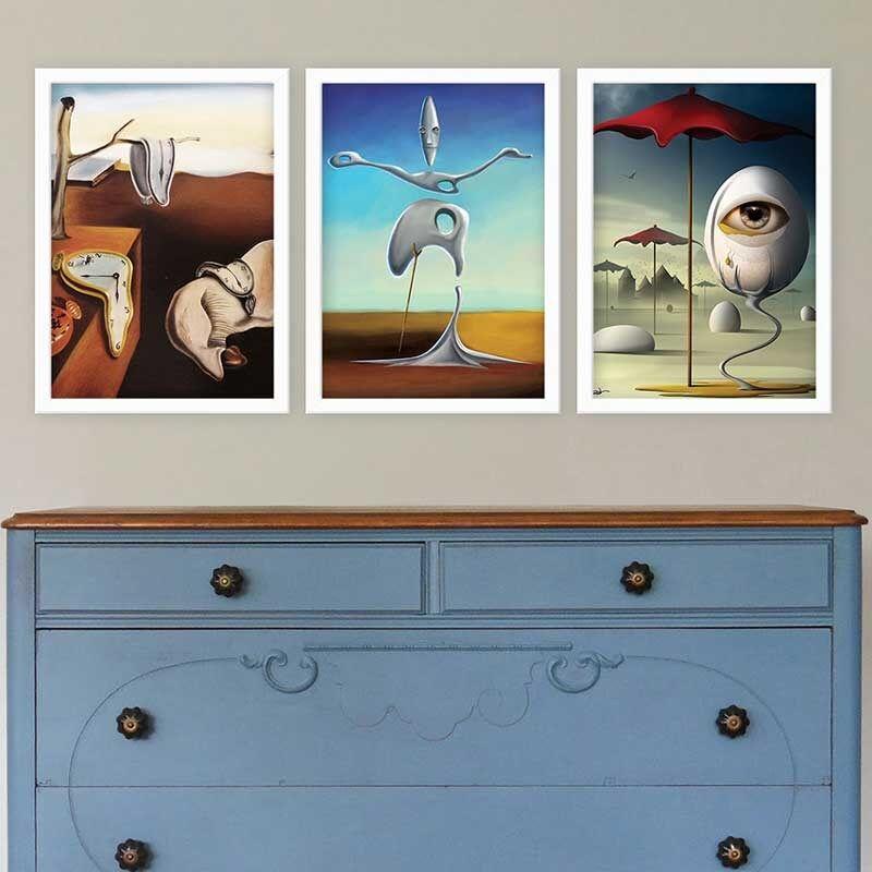 Wallity Set uramljenih slika 3BC_UN65686, 3 dijela