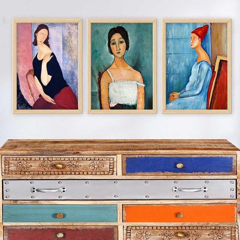 Wallity Set uramljenih slika 3NTC_UN852364, 3 dijela