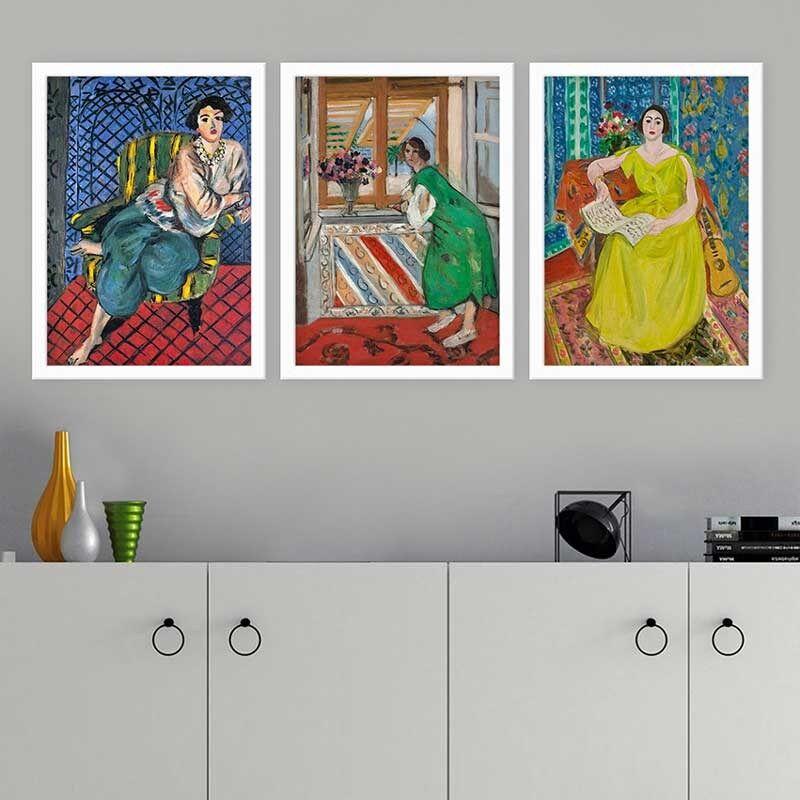 Wallity Set uramljenih slika 3BC_UN895327, 3 dijela