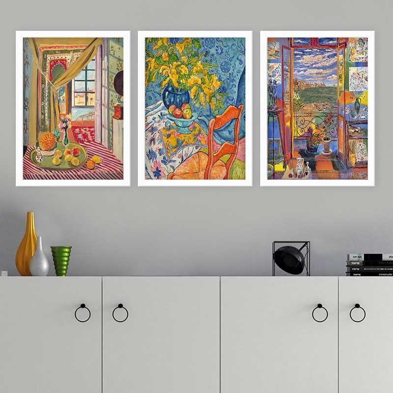 Wallity Set uramljenih slika 3BC_UN1535378, 3 dijela