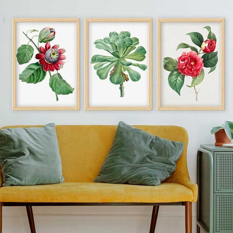 Wallity Set uramljenih slika 3NTC_52096228, 3 dijela